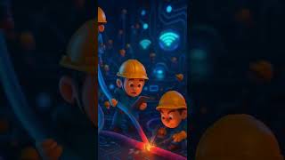 Tiny Cartoon Workers Fix My Internet! #animation #lifeisbutadream