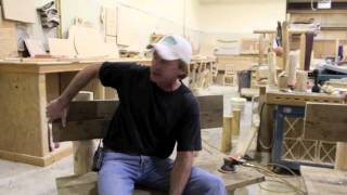Log Furniture Series - Reclaimed Wood Log Benches, Walnut Log Desk