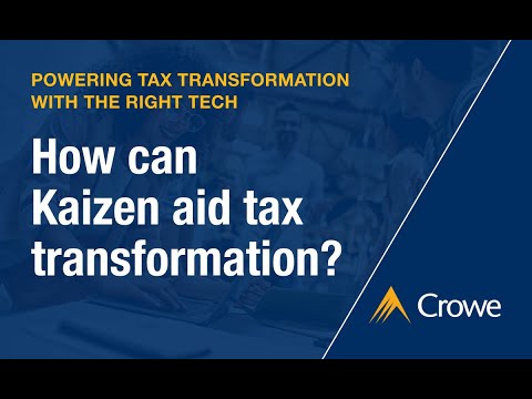How can Kaizen aid tax transformation