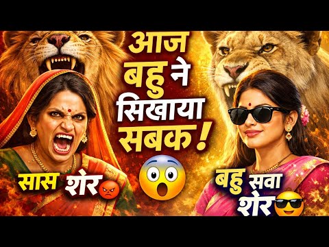 सास शेर बहु सवा शेर 🦁 | Hindi Kahani | Moral Stories | Bedtime Stories | New Story