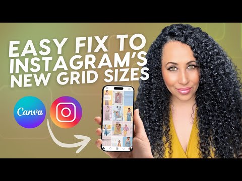 NEW Instagram Grid Layout 2025! HOW to FIX it in Canva