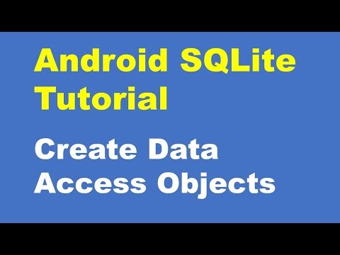 Android SQLite Database Tutorial, Data Access Objects, Android Debug Database