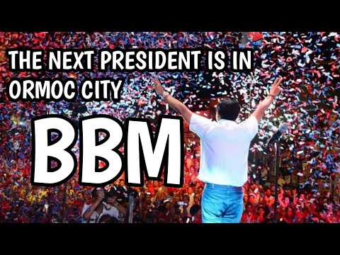BBM's ARRIVAL IN ORMOC CITY LEYTE