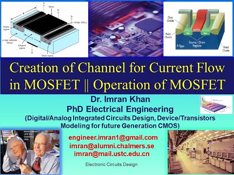 Creation of Channel for Current Flow (Inversion Layer) in MOSFET|| Operation of MOSFET