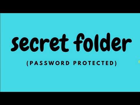 Create Hidden & Password Protected Folder