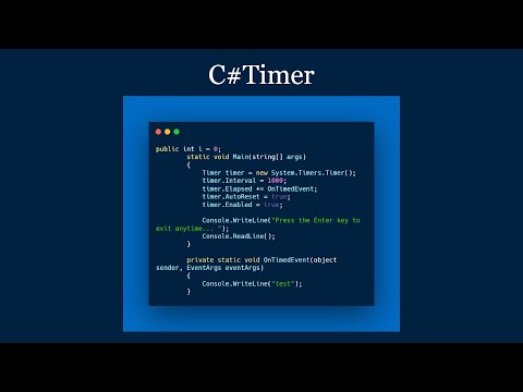 Simple C# Timer