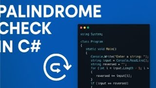 Palindrome Check in C# in 30 Seconds! 🔁💡