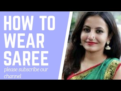 How to wear saree