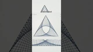 Spirograph Pattern In Triangle / Geometric drawing /equilateral triangle #drawing #art #shorts