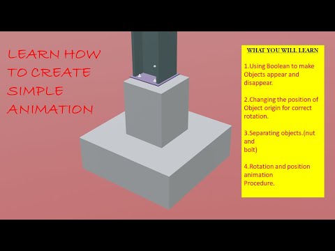 Construction Animation in Blender 3.4.