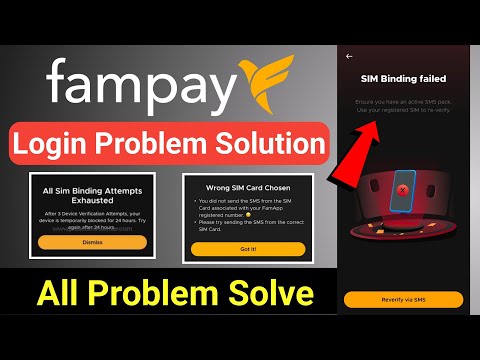 fampay wrong sim card chosen problem | fampay all sim binding attempt exhausted problem solve