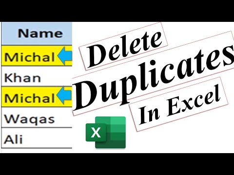 How to Delete Duplicate values | Microsoft Excel