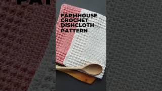 Crochet Farmhouse Dishcloth  #crochetncreate #easycrochet