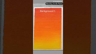 Blending Acrylic Paints On Canvas 🔥 Gradient Sunset Background #shorts #art #painting