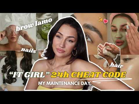 how I GLOW UP in 24 hours (hair, body, nails, brows + more!) 2025