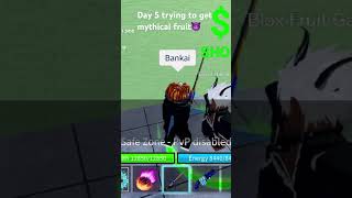 Day 5 trying to get mythical fruit in blox fruit ….😈 #robloxcoding #robloxdown #robloxcodes
