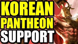 This KOREAN PANTHEON SUPPORT build has a 73% winrate...