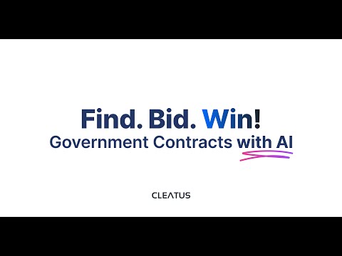 AI for Government Contracting - Meet CLEATUS