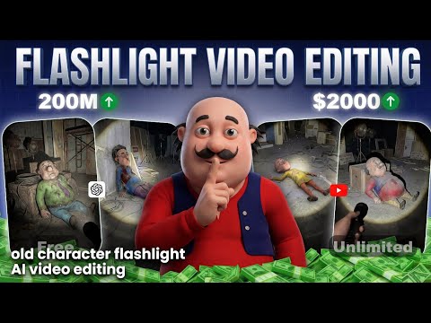 Instagram Trending Motu Patlu Ai Video Editing | Old Cartoon Character Horror Torch Ai Video Editing