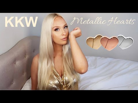KKW Metallic Hearts Collection Review | Not What I Was Expecting // Are They Worth It??