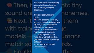 How does speech recognition work in AI? #ai #artificialintelligence #techiesplusacademy