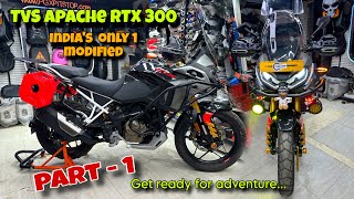 India’s 1st most loaded Apache RTX 300 | All premium accessories installed | Apache RTX 300 Parts 🔥