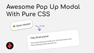 Awesome Modal Popup using HTML & CSS only! Coding Hindi | Coding Tutorial