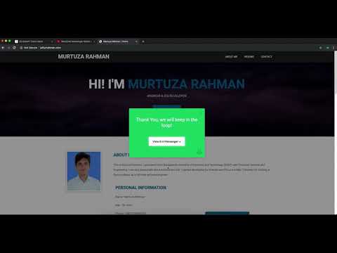 Manychat implement on website demo