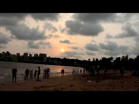Sunset Timelapse ( Marine Drive mumbai )