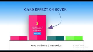 Card Effect on hover using HTML and CSS || HTML || CSS || Smartcode India