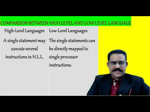 high level and low level programming language