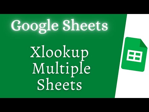 Xlookup Multiple Sheets