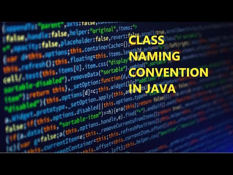 Chapter - 8 How to write class name in Java | Java class naming conventions (English)