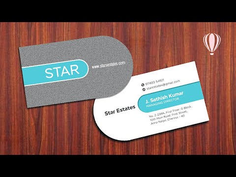 Die cut visiting card in CorelDraw | Business Card design | CorelDraw | GRAPHICSLANCE