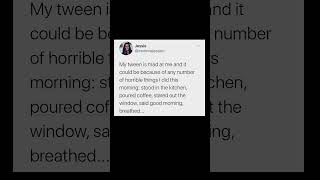 tween mood swings be like | Subscribe for more #motivation 😊👍