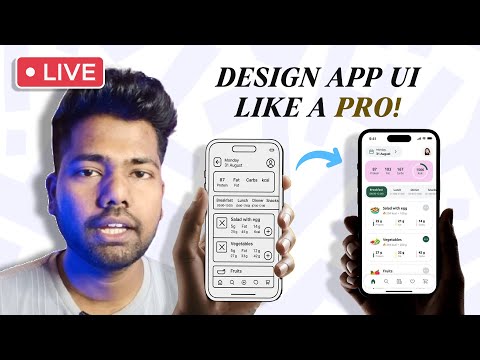 🔴 LIVE: Design Any App UI from Scratch – Step-by-Step Tutorial for Beginners!