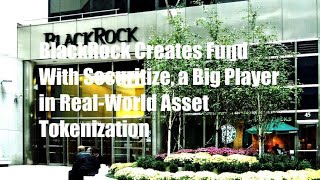 BlackRock Creates Fund With Securitize, a Big Player in Real-World Asset Tokenization