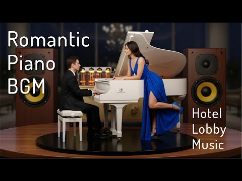 Hotel Lobby Music ❤️ Romantic Piano BGM 🎹 Soothing Video, Chill Vibes, Perfect for Study, Unwind