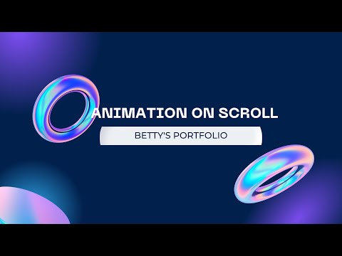 Animate on Scroll | RellaxJS | Scroll Reveal | Responsive Portfolio | #responsive #animation #scroll