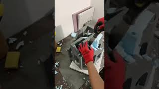 Creating a concrete cast mold by @no-bu-ru  #archisource #architecture #concrete #modelmaking