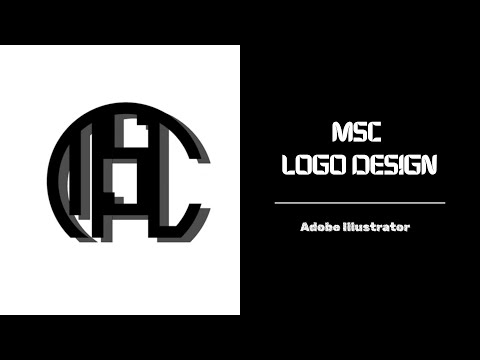 How to Create MSC Logo in Adobe Illustrator | Step by Step Tutorial