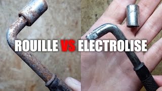 ROUILLE VS ELECTROLYSE / REMOVING RUST