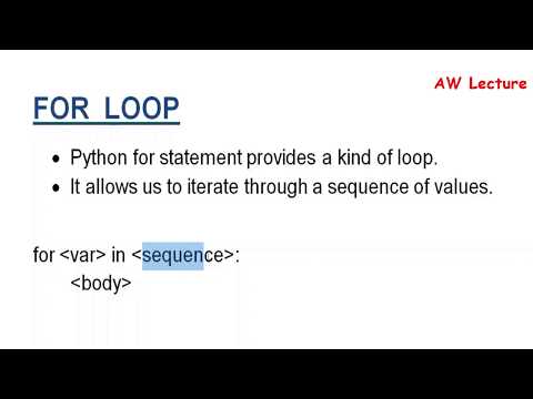 For loop in Python | Using for in List