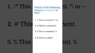 SQL Quiz 7 | Oracle SQL Quiz | SQL interview questions and answers