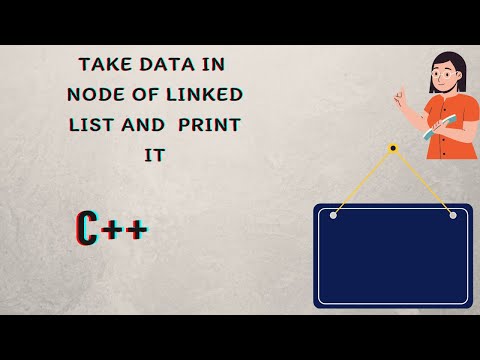 how to take data in node of linked list and how to print it