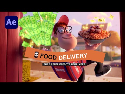 FOOD DELIVERY ADVERT | FREE AFTER EFFECTS TUTRORIALS | QUICK FIX | THE EFFECTS GUY