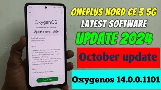 OnePlus Nord CE 3 New Update | OnePlus Tips & Tricks | Oxygenos  14.0.0.1101(EX01)