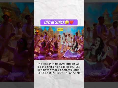 LIFO in stack #lifojnstack |#codewithharry #coding #codehelp #tranding #shorts #viralvideo #viral