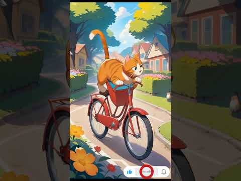 Funny Cat Rides Bicycle for the First Time | Cute Cat Cycling Adventure 2025