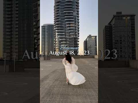 Mrs. Araujo🤍 #elopmentwedding #justmarried #bellevuewa #bridal